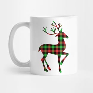 Buffalo Plaid Deer Mug